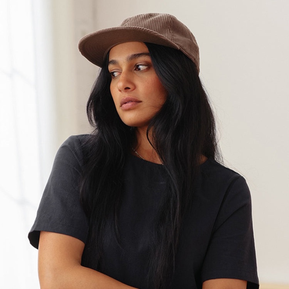 New Tradlands Mocha Brown Corduroy Baseball Hat
